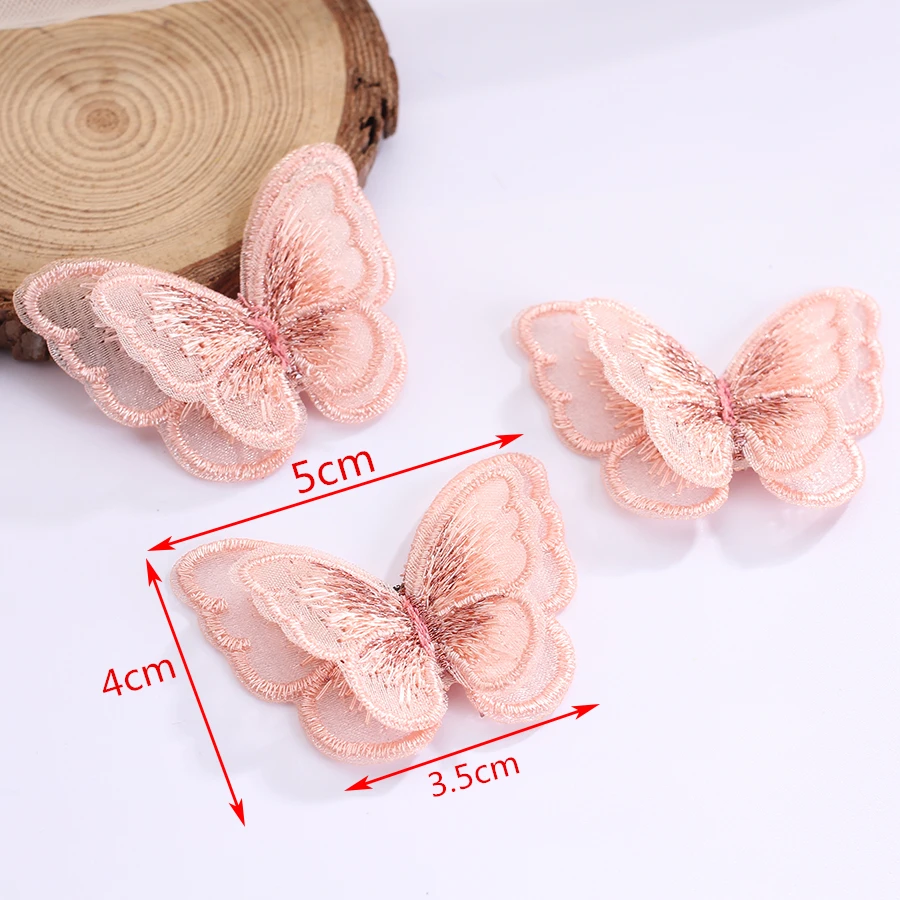 6pc/lot 3D Brodate Fluturi Material Fluture Patch-uri Aplicatiile Diy Haine de Îmbrăcăminte Cusut Pe Autocolante Bijuterii Ambarcațiunile de a Face