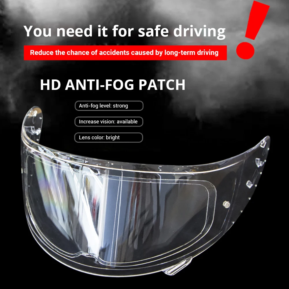 Universal Anti-ceață Patch Parasolar Obiectiv Pentru Motocicleta Complet Deschis Față Casca Lentile Anti-ceata Film Enduro Moto Antifog Film