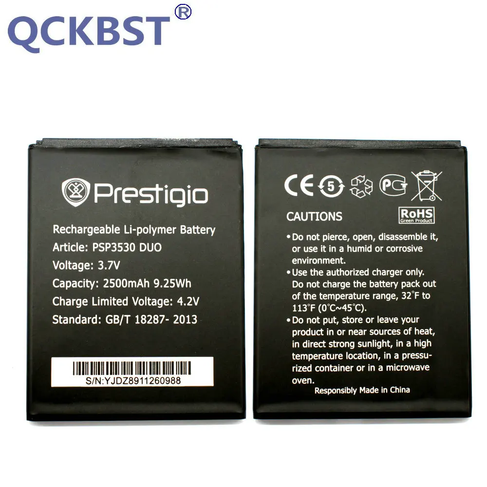 Pentru Prestigio MultiPhone PSP3530 DUO Nou 2500mAh Baterie de schimb Bateriile În stoc cod de Urmărire