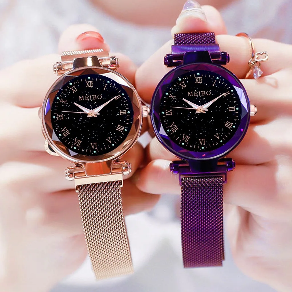 Magnetic Cerul Înstelat Femei Încheietura Ceas 2019 pentru Femei Top Brand de ceasuri de Lux a Crescut de Aur Relogio Feminino de sex Feminin Ceas Reloj Mujer
