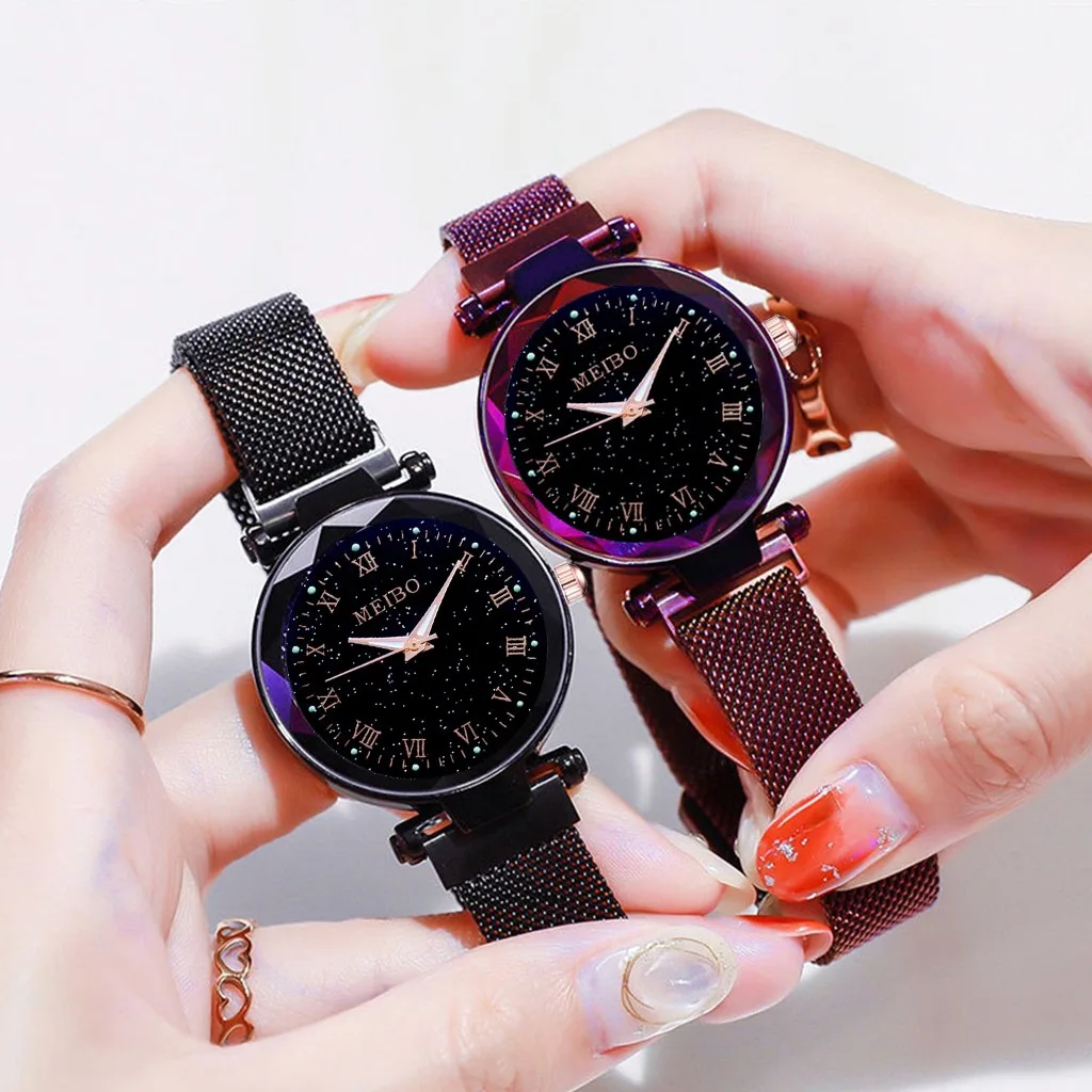 Magnetic Cerul Înstelat Femei Încheietura Ceas 2019 pentru Femei Top Brand de ceasuri de Lux a Crescut de Aur Relogio Feminino de sex Feminin Ceas Reloj Mujer