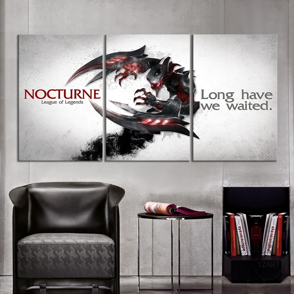 Nocturna League of Legends-LOL Joc Video Postere Canvas Wall Art, Picturi pentru Decor Acasă,Neînrămate