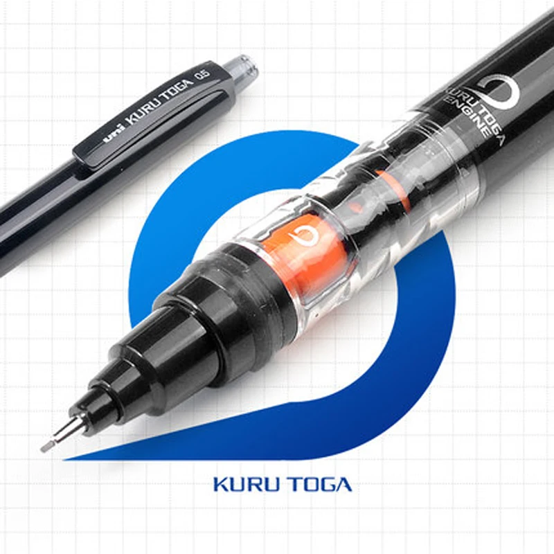 UNI M5-452 Kuru Toga 0,5 mm Creioane Mecanice Refill poate fi rotit Activitatea de creioane, de Birou și Rechizite Școlare