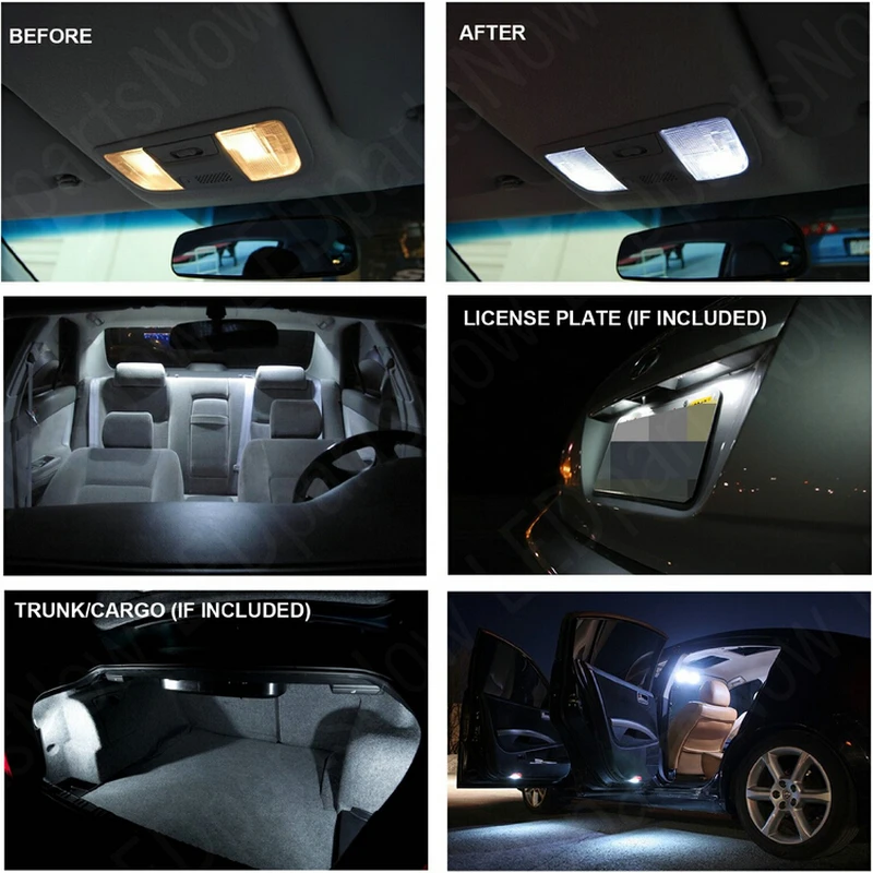 Interior lumini Led Pentru 2003 Jaguar S-Type XK8 XKR X-Tip lumină de inmatriculare, plafoniera Hartă