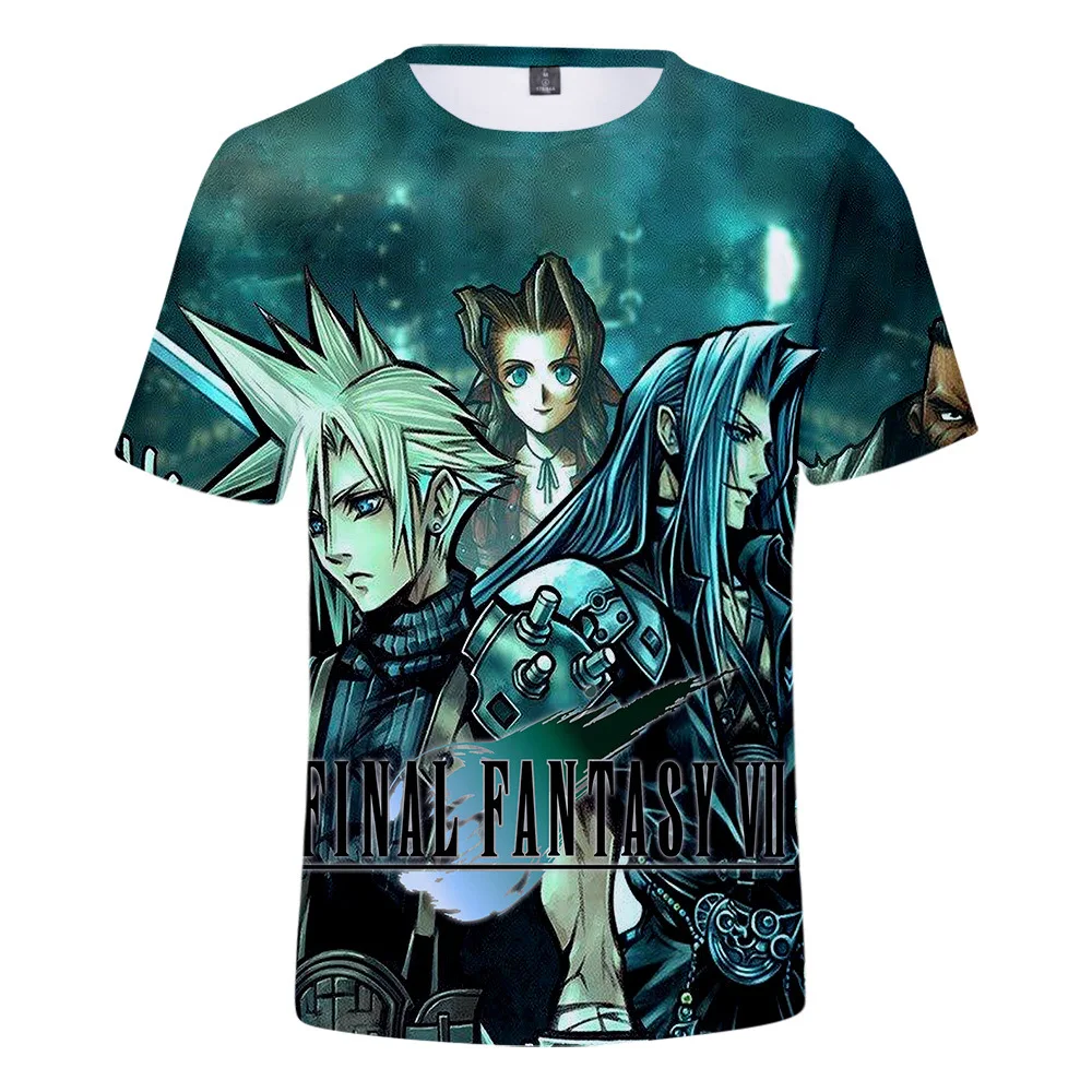Final Fantasy 7 3D Tricou Final Fantasy VII Cosplay T-shirt Femei, Bărbați, Copii, Casual, Streetwear Harajuku Hip Hop Anime Tricouri