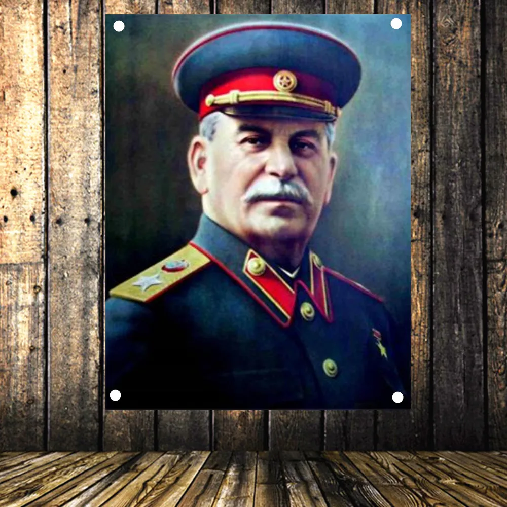 Lider sovietic Vladimir Stalin Portret Poster de Epocă Pavilion Banner Tapiserie Autocolant Comunist Cocialism Bar Cafenea Decor de Perete Cadou