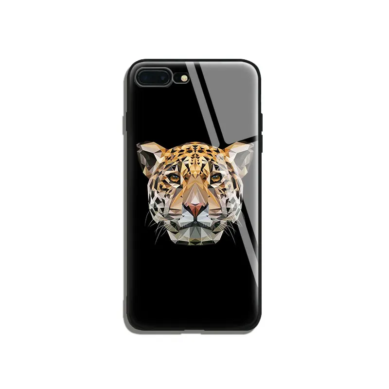 De lux 3D Abstract Jaguar, Leopard Sticla Silicon Moale Caz de Telefon Shell Cover Pentru Apple iPhone 6 6s 7 8 Plus X XR XS MAX
