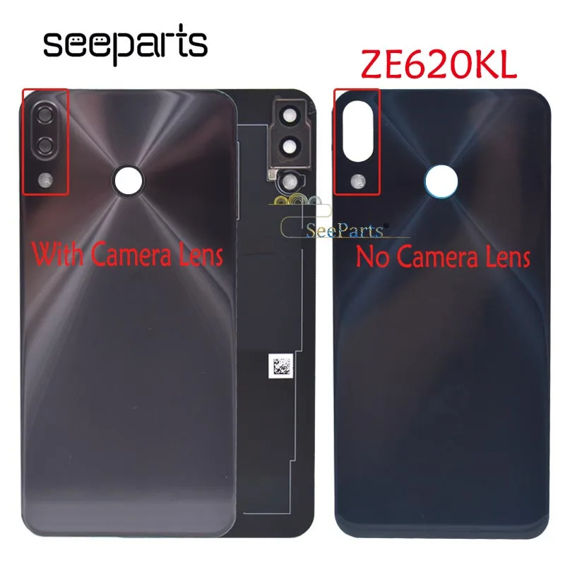 Pentru Asus Zenfone 5 2018 ZE620KL Spate Capac Baterie Carcasa Cu Lentilă aparat de Fotografiat Pentru ASUS ZE620KL Capacul Bateriei ZS620KL Capacul Bateriei