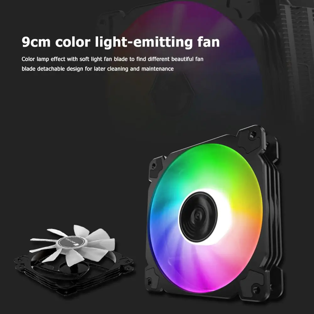 Jonsbo CR1200 2 Heat Pipe Tower Cooler CPU RGB 3Pin Ventilatoare de Răcire Radiator Cu 9cm Culoare Lumină Moale Fan Convenabil Pentru a Curăța