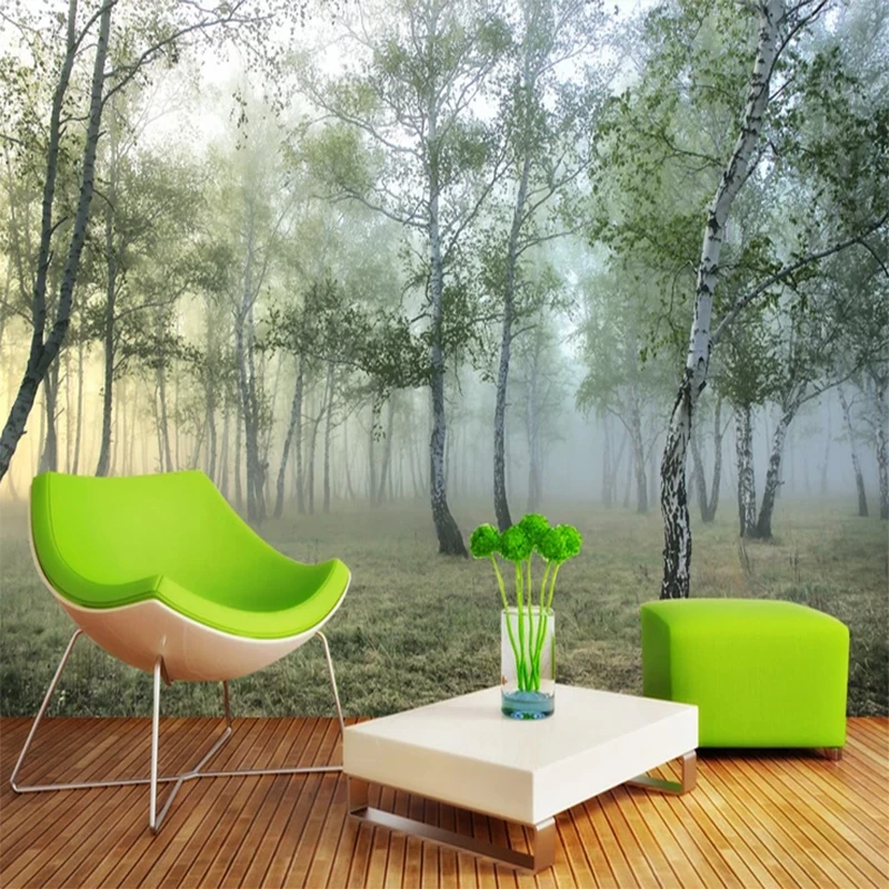 Green Forest 3D Peisaj Natura Tapet Personalizat Dimensiune Dormitor, Camera de zi Canapea Fundal de Decor Acasă 3D pictură Murală Rola de Hartie