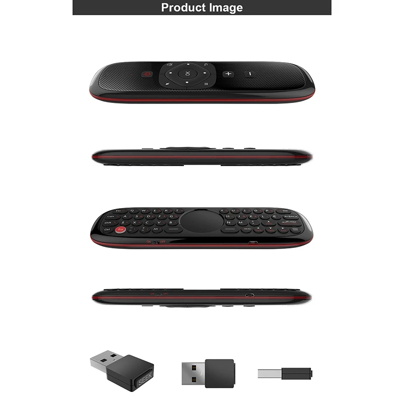 W2 Fly Mouse-ul de la Distanță de Control 2.4 G Mouse-ul de Aer de la Tastatură Presspad+Funcția de Voce pentru Android TV Box Smart TV