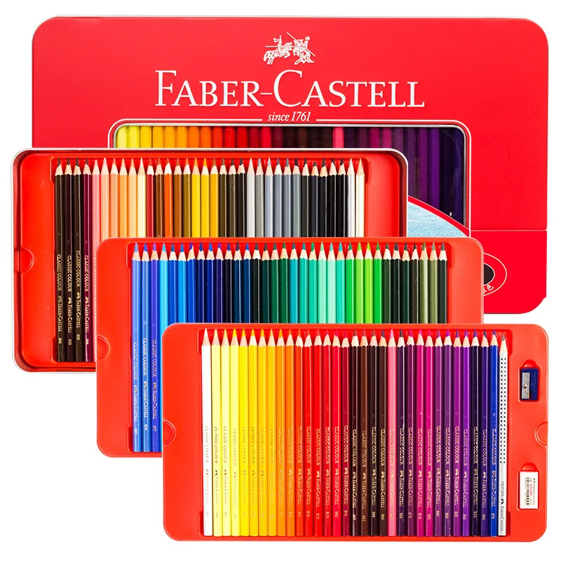 FABER-CASTEL de 100 de Culori Profesionale Gras Creioane Colorate pentru Artist Școală de Desen Schiță Pen Copii Cadou Special