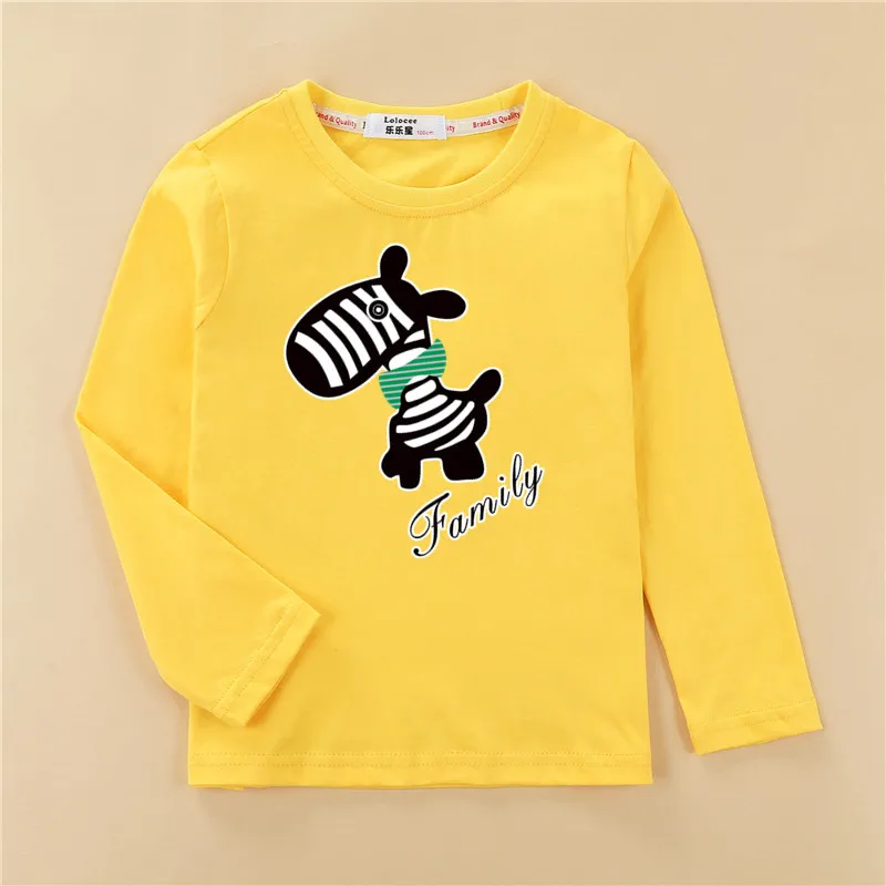 2018 copil cerb de Crăciun petrecere de Familie haine tricou fetita Desene animate bumbac bluza baieti cu maneca Lunga tricou părinte-copil tee top