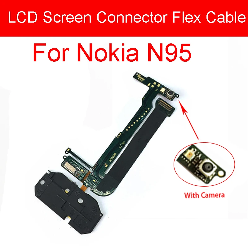 Ecran LCD Conector Cablu Flex Bord Pentru Nokia N95 8GB cu Tastatura PCB Plat Cameră Frontală Flex Panglică Pentru Nokia N95 Piese de schimb