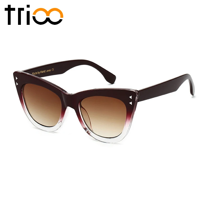 TRIOO Moda ochelari de Soare Ochi de Pisica Femela de Leopard Brand Nuante Oculos de sol Feminin Designer New UV400 Ochelari de Soare pentru Femei