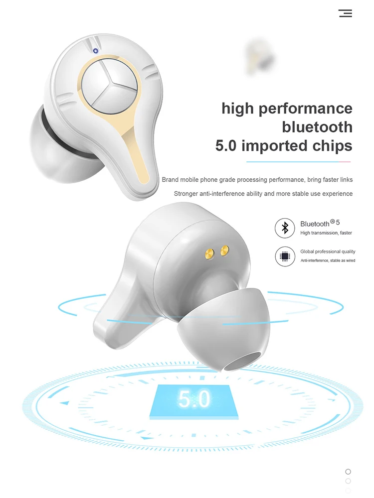 SE-16 TWS Wireless Căști Bluetooth 5.0 LED Digital Display de Moda Sport HD Stereo de Reducere a Zgomotului rezistent la apa IPX5 Pavilioane