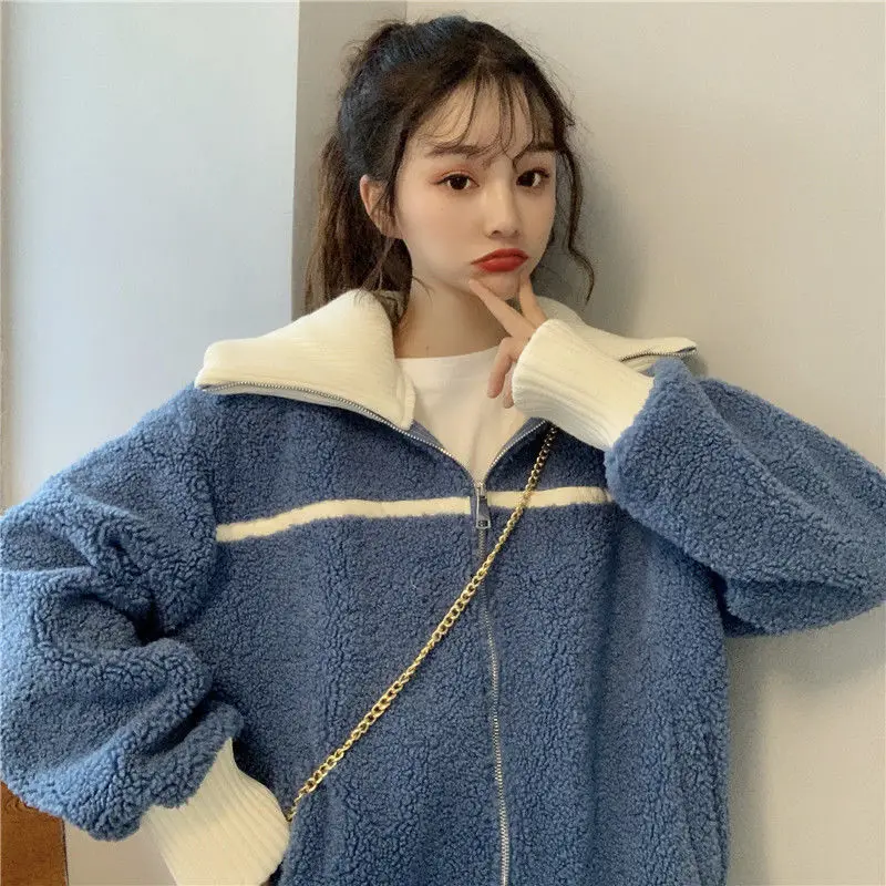 Vangull Hoody Femei Hoodies Miel, cum ar fi Guler Înalt de Iarna 2020 Liber Îngroșa Pluș Strat Cald Casual coreean Student Îmbrăcăminte exterioară