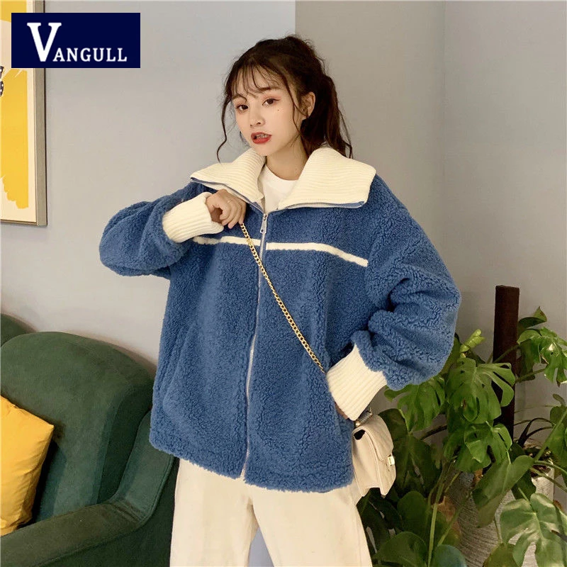Vangull Hoody Femei Hoodies Miel, cum ar fi Guler Înalt de Iarna 2020 Liber Îngroșa Pluș Strat Cald Casual coreean Student Îmbrăcăminte exterioară