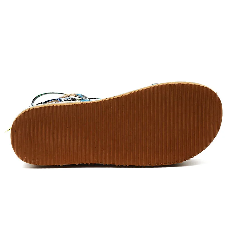 Vara Femei Sarpe Sandale Tocuri Platforma Cruce Curea Glezna Dantela Peep Toe 2020 Moda Petrecere Pe Plaja Doamnelor Pantofi De Zapatos De Mujer