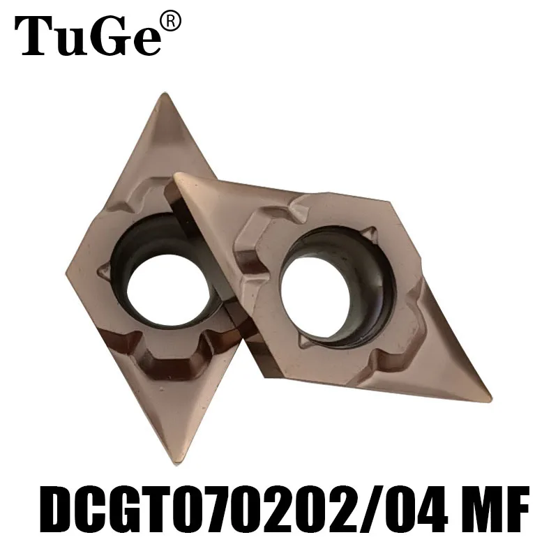 Insertii carbură DCGT070202 MF DCGT070204 MF precizie strung de cotitură Instrumente de Tăiere CNC Strung de Tăiere pentru metal/inox