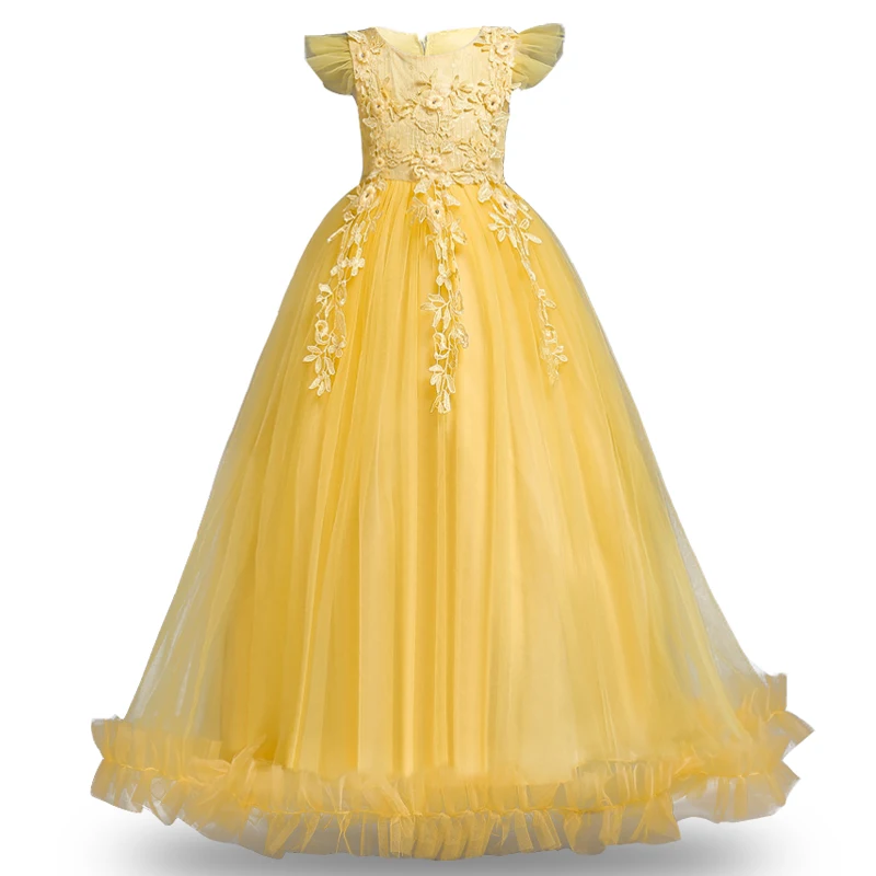 2020 Iarna Toddler Girls Dress Concurs Printesa Rochie De Seara Lunga Petrecere Copii Rochii Pentru Fete Rochie De Mireasa Imbracaminte Copii