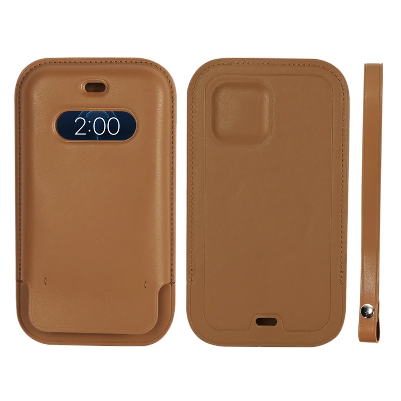 De lux Originale Suport de Încărcare Wireless Portofel Caz Pentru iPhone 12 Pro Max Magsafe Caz Pentru iPhone 12 Carduri din Piele Sac de Acoperire