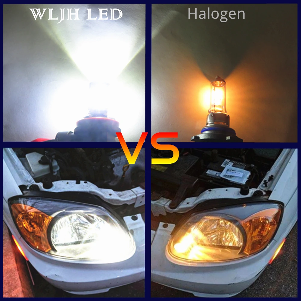 WLJH 2x Alb 6000K 800lm H8 Led-uri Auto Auto Lumini de Ceață Bec Lampa pentru Chevrolet Cruze 2011 2012 2013 2016