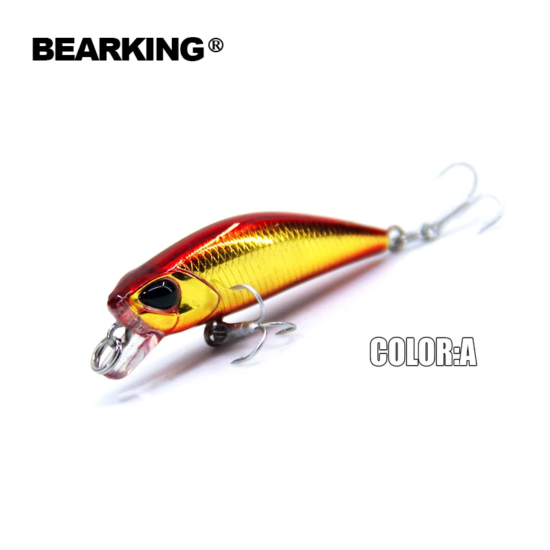 Bearking Pescuit Hot model 5pcs/multe momeli de pescuit, 10 culori pentru a alege,minnow 42mm 2.8 g, se scufunda cu 0,3-0,6 m,transport gratuit
