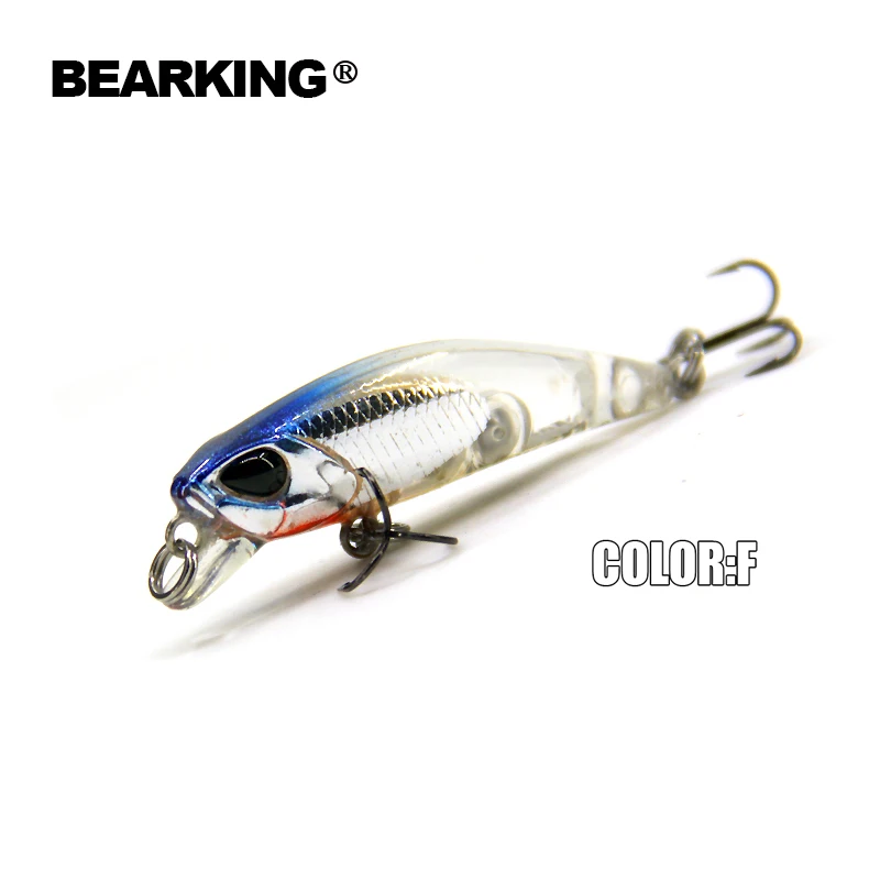 Bearking Pescuit Hot model 5pcs/multe momeli de pescuit, 10 culori pentru a alege,minnow 42mm 2.8 g, se scufunda cu 0,3-0,6 m,transport gratuit