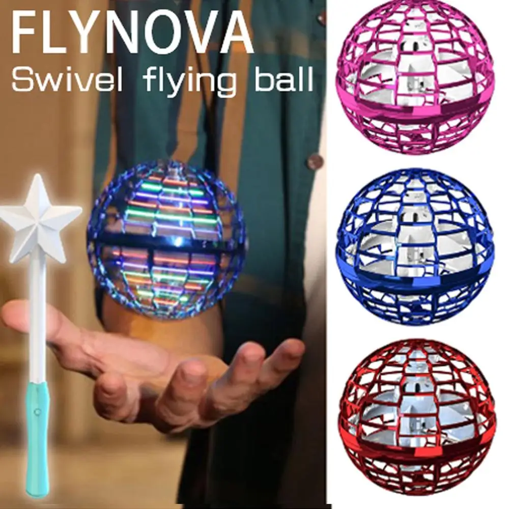 Mini Inducție OZN Flynova Pro Colorate Jucării Electronice Aruncare Degetului de Zbor Giroscoapelor de Pivotare Ball Park Jocuri, articole Sportive