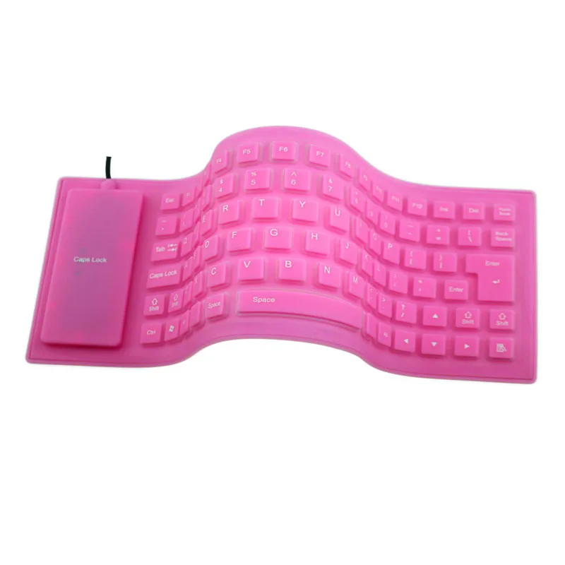 85-cheie Tastatură de Calculator Silicon Mut Moale Tastatura USB Tastatura cu Fir Portabil Mini Laptop Pc Pliere rezistent la apă Tastatură