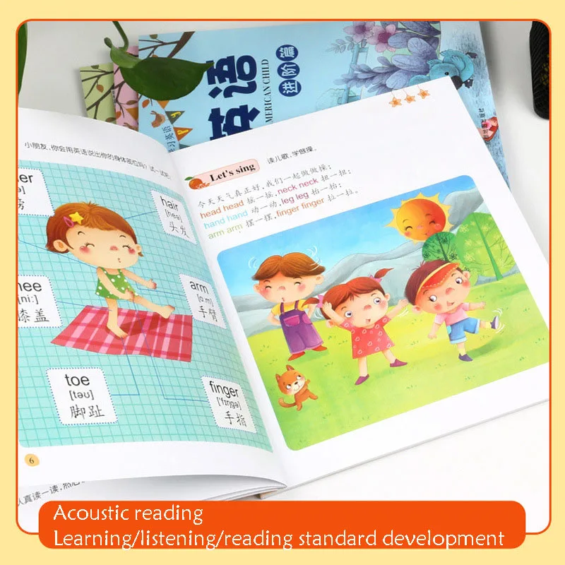 4 Volume / Seturi De Educația Timpurie a Copiilor de Puzzle Iluminare engleză Carte Exercițiu Are Sunet Carte cu poze pentru Copii Jucarii