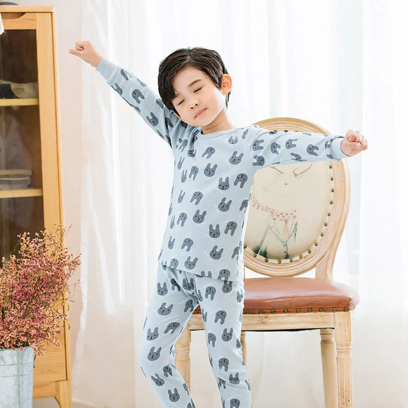 Bumbac Copii Seturi De Pijama Cu Maneca Lunga De Toamna Iarna Copii Homewear Haine Copii Pijamale Pentru Baieti Fete Imbracaminte Pentru Sugari Pijama