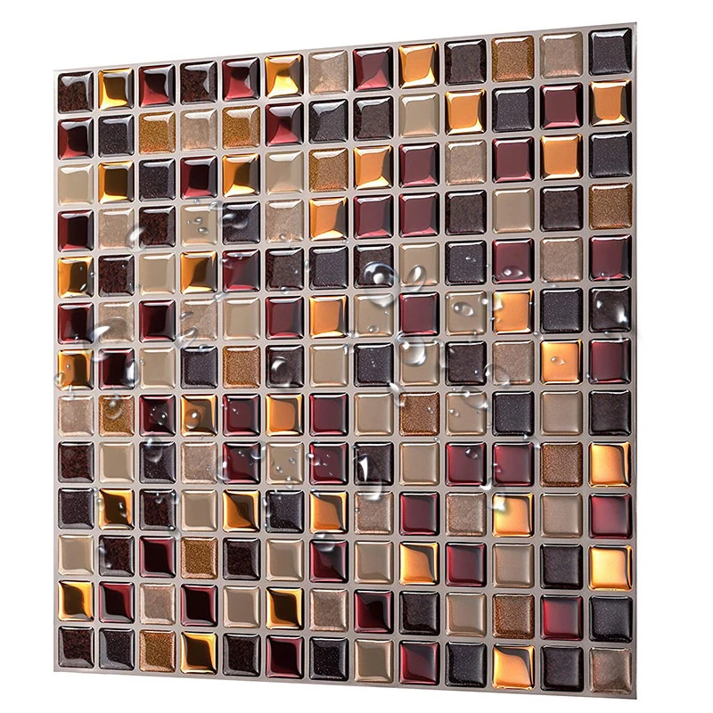 Magic Gel de Gresie Auto Lipi Placi de Mozaic pentru Baie si Bucatarie Backsplash Creative Brick imagini de Fundal Cristal - 1 Foaie de