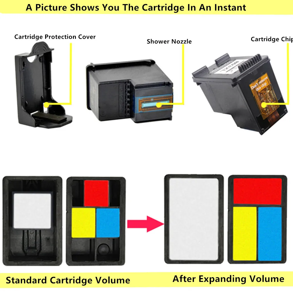 703XL cartuș de Cerneală HP703 703 XL HP703XL pentru HP Deskjet K109a K209 510a F735 D730 imprimantă cu Jet de cerneală cartușe