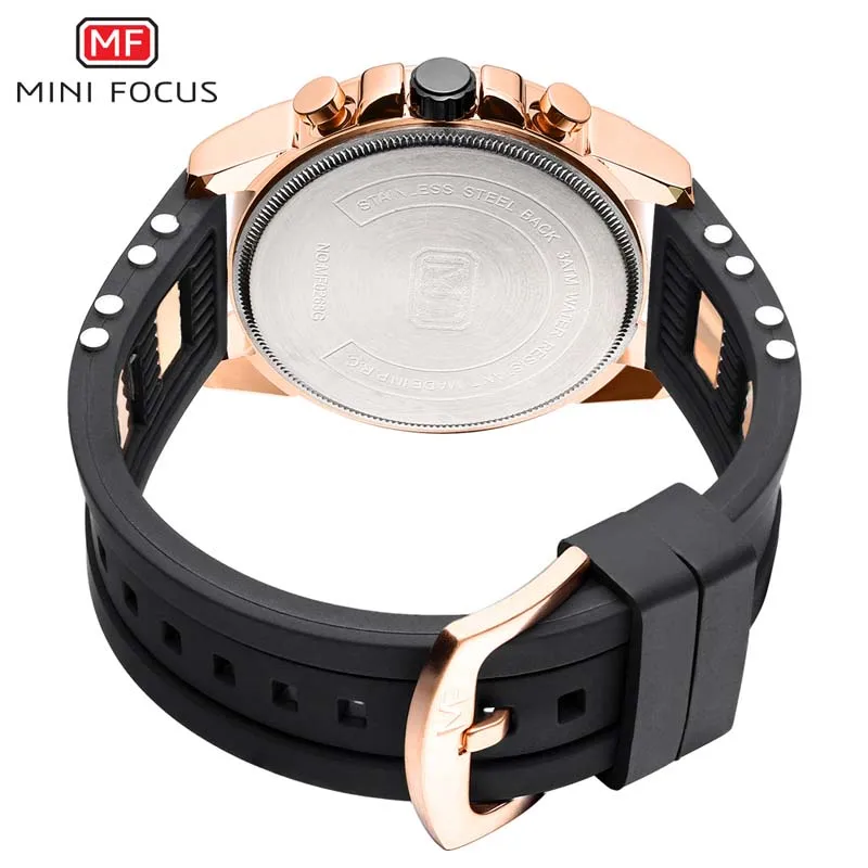 Brand Ceasuri Sport Barbati Ceas Silicon Curea Cuarț Cronograf Ceas MINIFOCUS de Moda de Lux pentru Bărbați Relogio Masculino