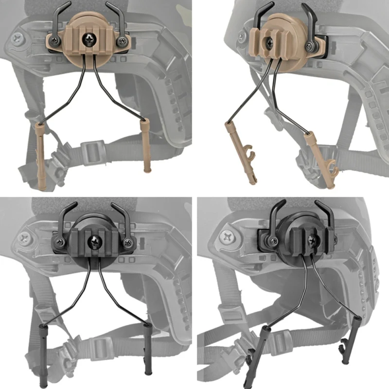 Tactic Cască Feroviar Adaptor setul cu Cască Suport pentru Căști de Montare Suport Pentru 19-21mm Casca Feroviar Tip Accesorii