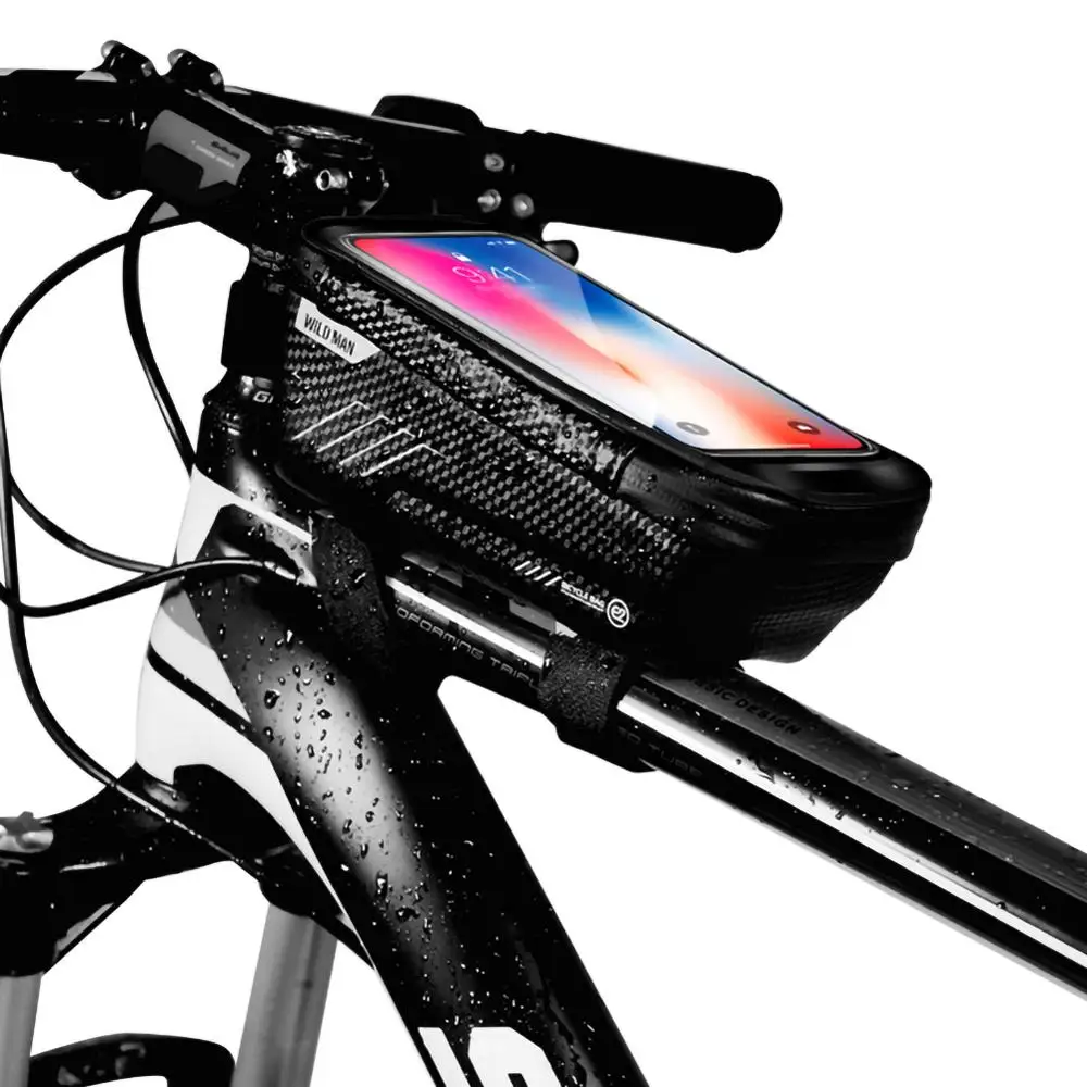 Bicicleta Sac Impermeabil Față Ciclism Sac de 6.5 inch Telefon Mobil Biciclete Top Tube Ghidon Saci de Munte, Accesorii pentru Biciclete