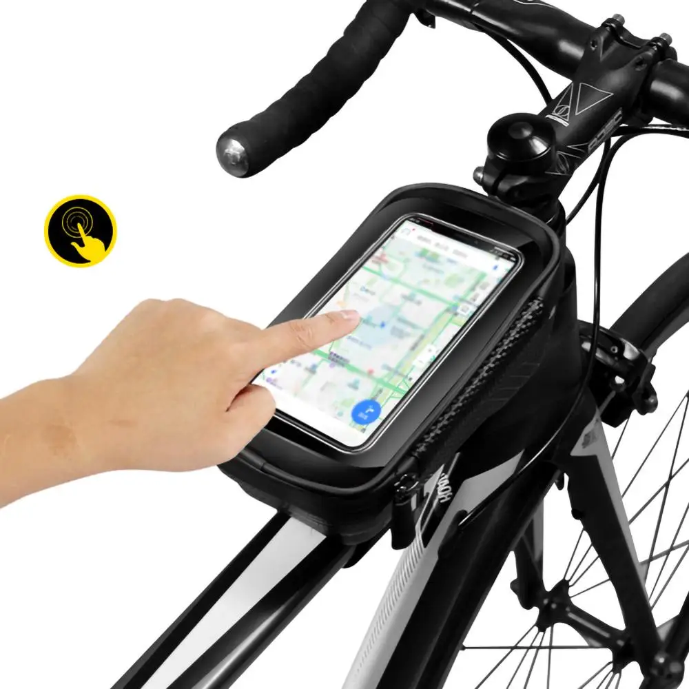 Bicicleta Sac Impermeabil Față Ciclism Sac de 6.5 inch Telefon Mobil Biciclete Top Tube Ghidon Saci de Munte, Accesorii pentru Biciclete