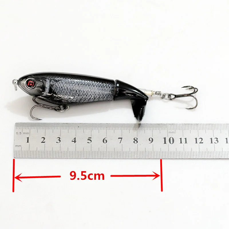 1 buc Momeală de Pescuit Momeală de Pește Wobbler 9.5 cm 17g Crankbait Negru Minnow Stiuca, Crap, Momeală Artificială Kosadaka Accesorii de Pescuit E23