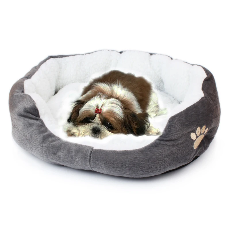 Lână Cald Animale De Companie Cățeluș Câine Pat De Dormit Canapea Rezistent La Apa Moale Perna Gonflabila Pentru Pisici De Talie Mică Iepuri Fata De Perna Din Bumbac Mat