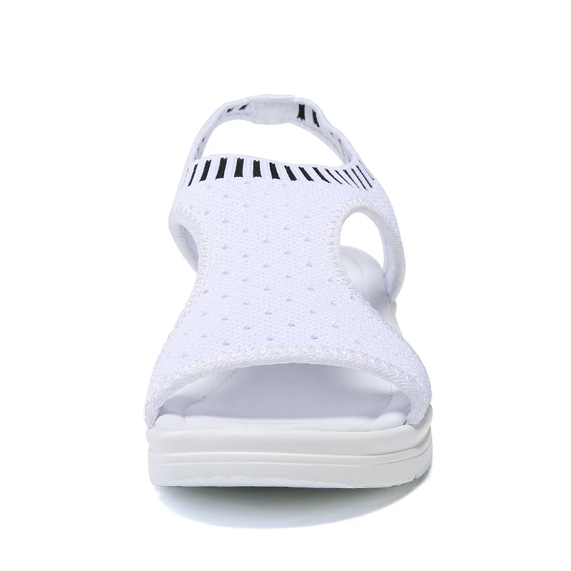 9 culori femei sandale de vara noua platforma sandale pantofi respirabil confortul de cumpărături doamnelor pantofi de mers pe jos alb-negru de mari dimensiuni 45