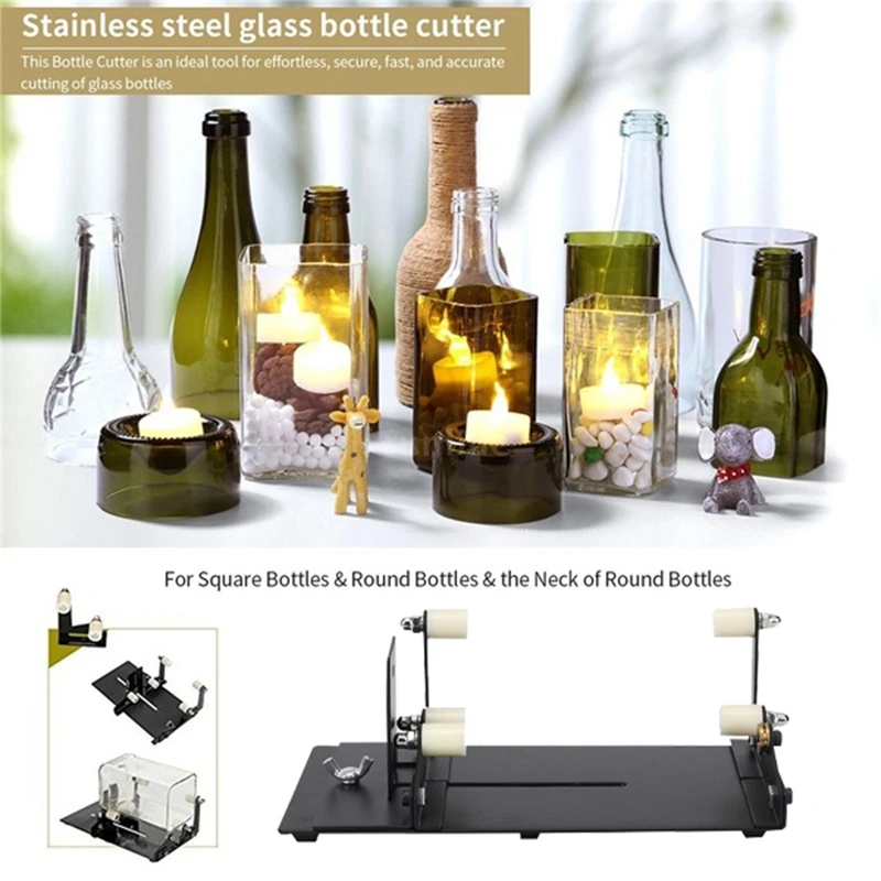Sticla de Tăiere DIY Cutter Mașină de Sticle de Vin și de Bere, Sticle de Sticlă Instrument Tăietor cu Accesorii Trusa de scule