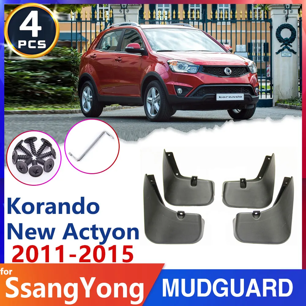 Auto-Anvelope-Apărătoarea de Noroi Clapa pentru SsangYong Korando New Actyon C200 2011~2012 2013 Mudflap apărătoarea de Noroi Auto-Bunuri