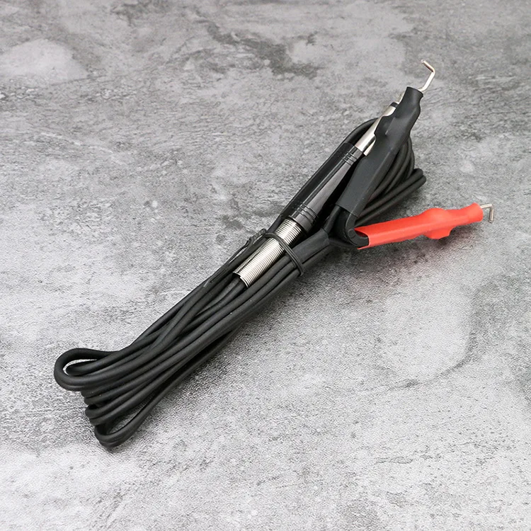 2 buc Negru și roșu 1,8 m Heavy Duty Soft Clip Cârlig Cordon de Silicon Cablu de Tatuaj Masina de Transport Gratuit