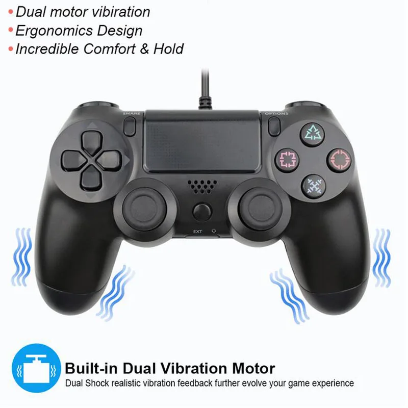PS3 PS4 Gamepad Wireless Bluetooth Joystick-ul Pentru Sony PS3/PS4 Controler Bluetooth Gamepad Vibrații Detroit Joystick Wireless