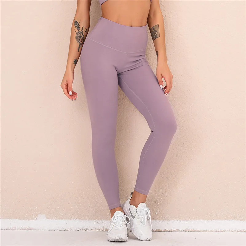 Noul Sport Pantaloni Slim Femei Jambiere Pentru Fitness Nailon de Înaltă Glezna Talie Pantaloni Lungi Casual Femei Hip Push-UP Legins Sport Îmbrăcăminte