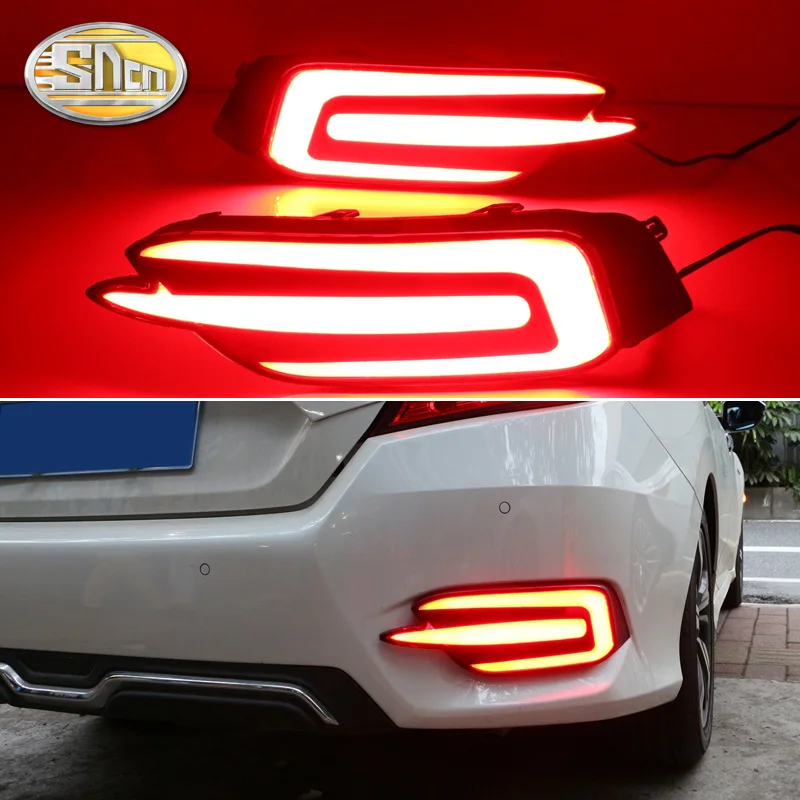 2 BUC Pentru Honda Civic Sedan 2016 2017 2018 2019 Multi-funcții Masina cu LED-uri Lampă de Ceață Spate Bara de protecție Auto de Lumină de Frână Lumină de Reflector