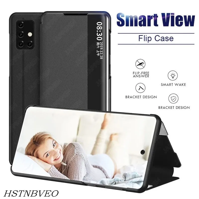 Smart View Flip Cover Fundas Pentru Samsung Galaxy S20/S20 Ultra 5G Caz din Piele de Caz rezistent la Socuri pentru Samsung Note 20/20 Ultra Acoperi