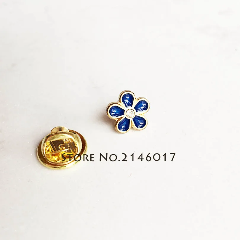 10buc Nu-Ma-Uita de Flori Pin Rever cu Stras Masonice Metal Ambarcațiuni de Dimensiuni Mici Francmasoneria Personalizate Brosa Ace Insigna
